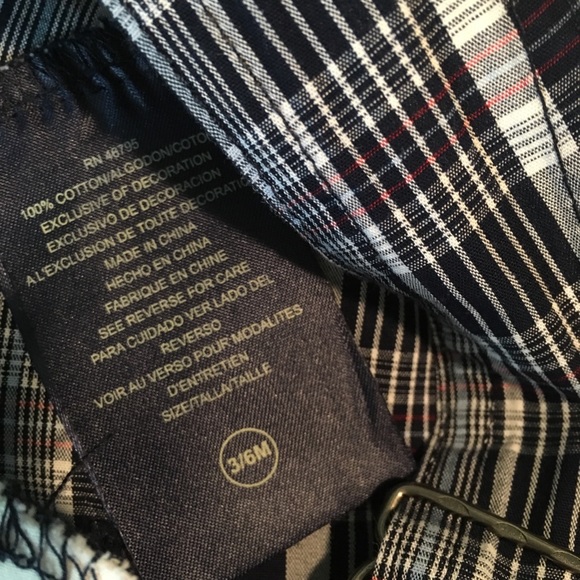 [US Polo Assn.] Plaid overall shorts - Picture 5 of 5